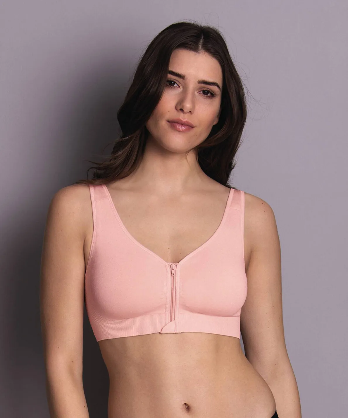 Anita Care Bralette med frontluk (lynlås), Lotus - Billede 2
