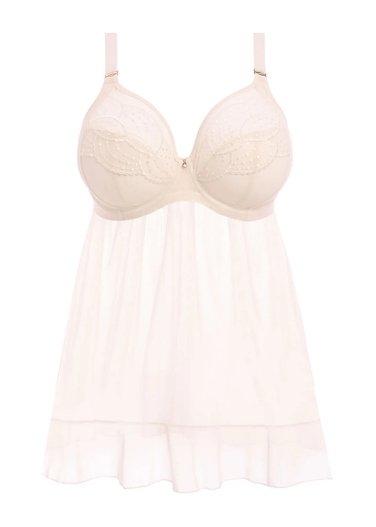 Elomi Priya Babydoll dress, Vanilla