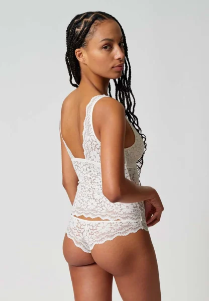 Skiny Wonderfulace Bralette Top, Ivory - Image 3