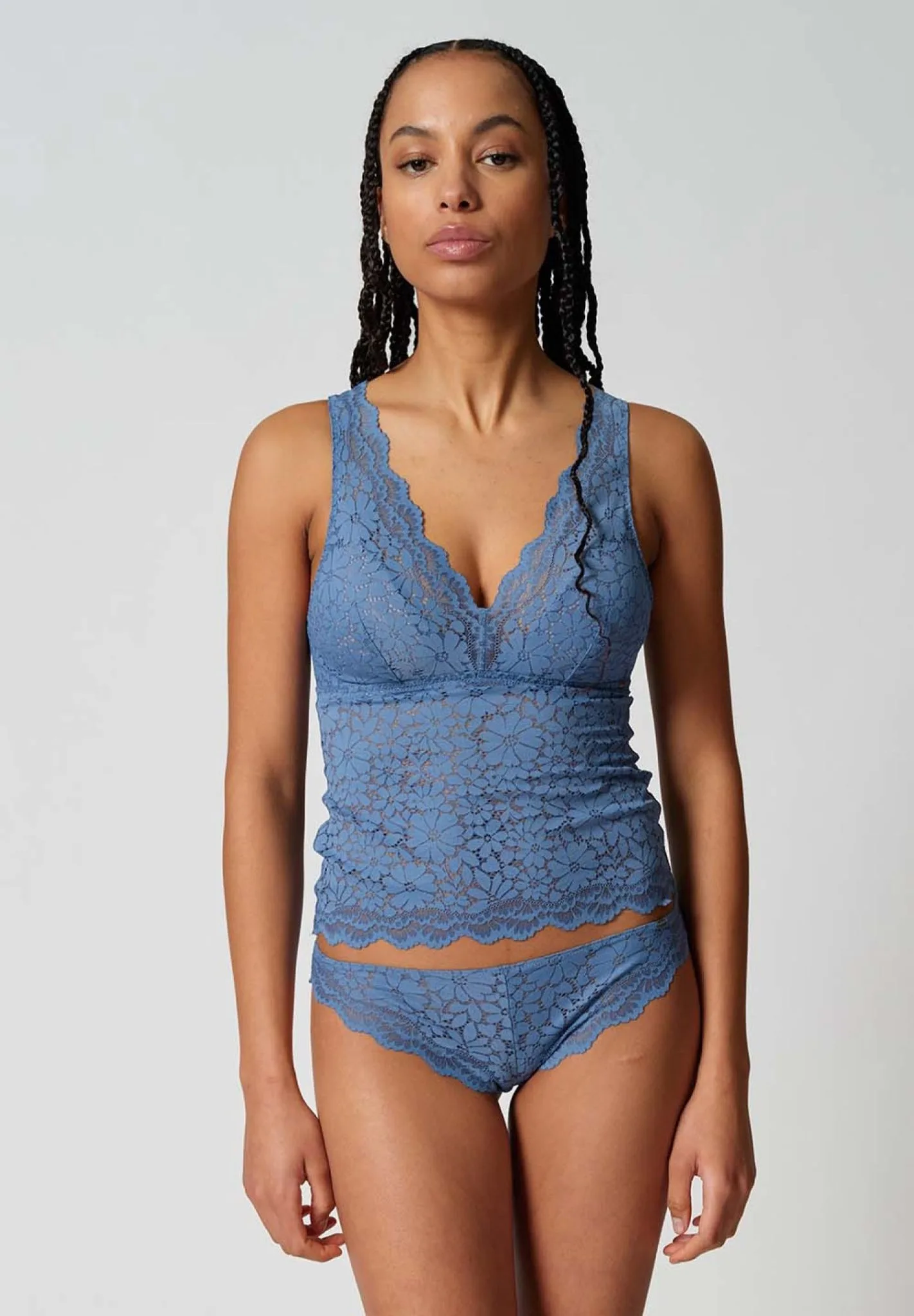 Skiny Wonderfulace Bralette Top, Be denim - Billede 3