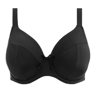 Elomi Plain Sailing Plunge bikini top med bøjle, sort