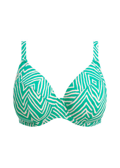 Elomi Fiji Falls Plunge Bikini Top med bøjle, Marine