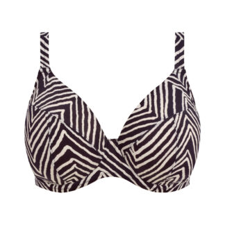 Elomi Fiji Falls Plunge Bikini Top med bøjle, Sort