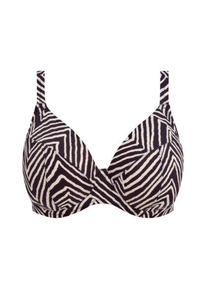 Elomi Fiji Falls Plunge Bikini Top med bøjle, Sort
