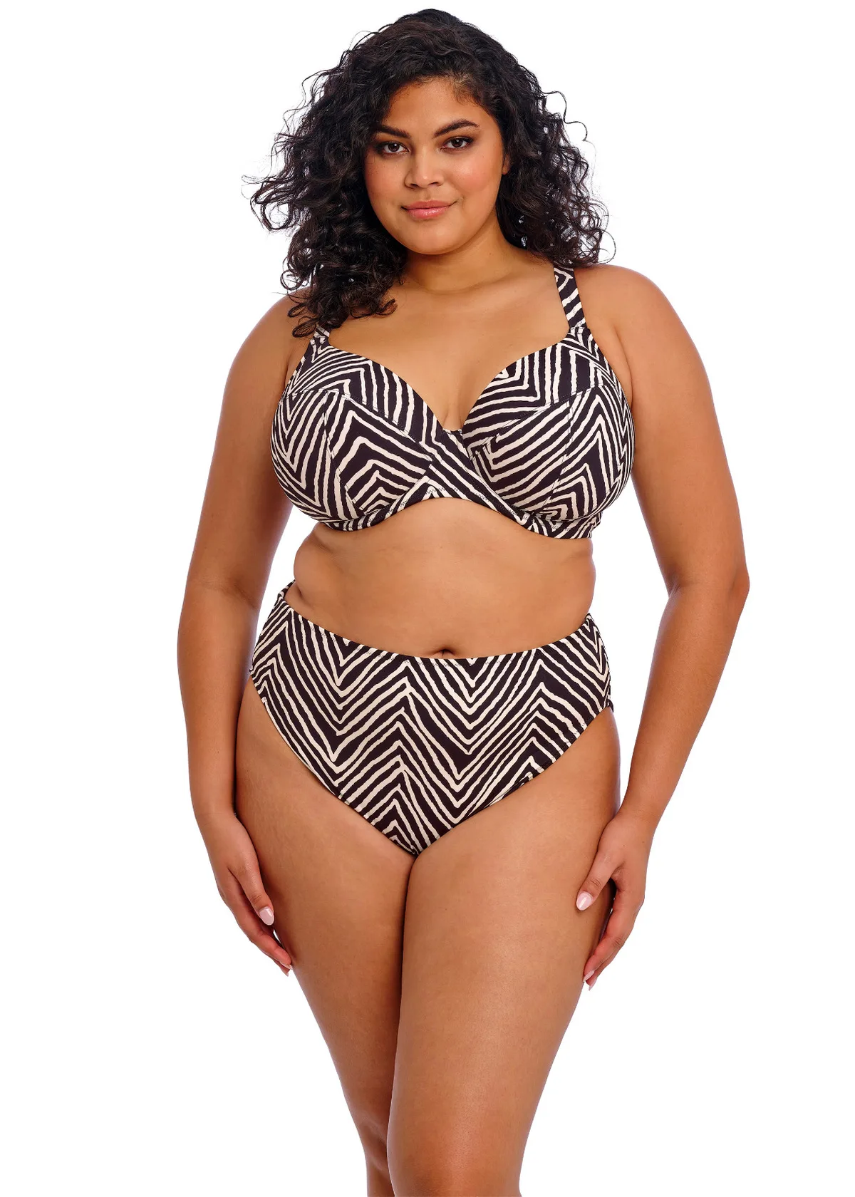 Elomi Fiji Falls Mid Rise Bikini trusse, sort - Billede 3
