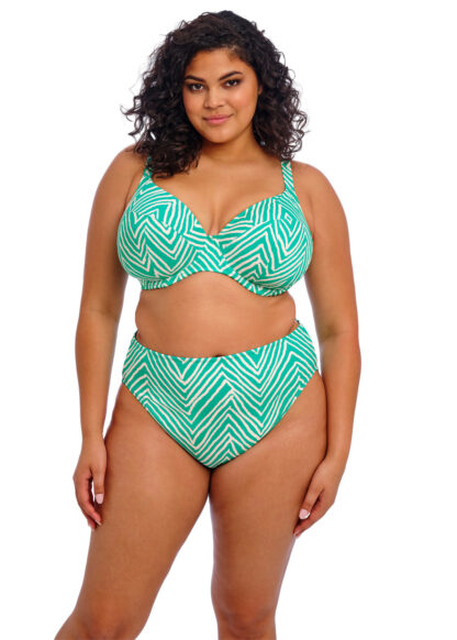 Fiji Falls Marine Mid Rise Bikini trusse, Marine - Image 3