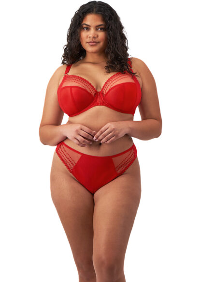 Elomi Matilda Plunge BH med bøjle, Haute Red - Billede 3