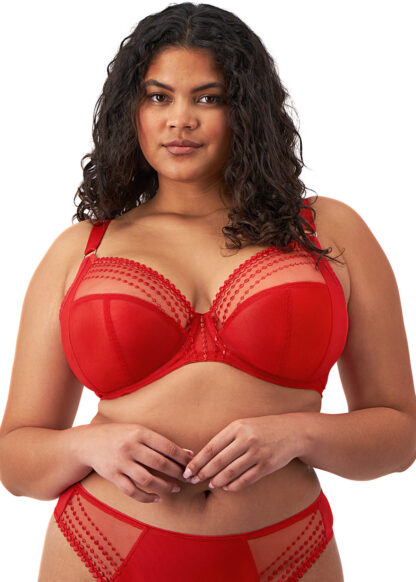 Elomi Matilda Plunge BH med bøjle, Haute Red - Billede 2
