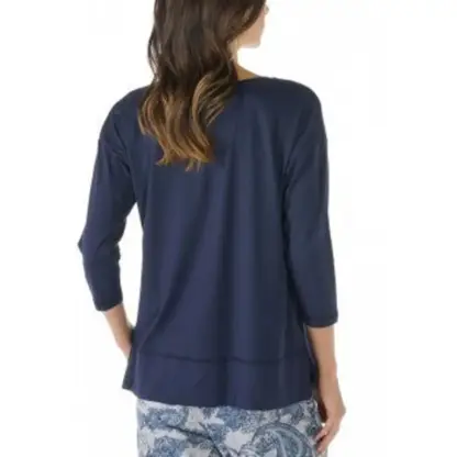 Mey Demi Shirt 3/4-ærmet bluse, Night Blue - Billede 2