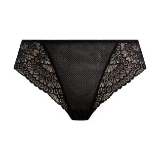 Elomi Tiernie Black Thong, sort