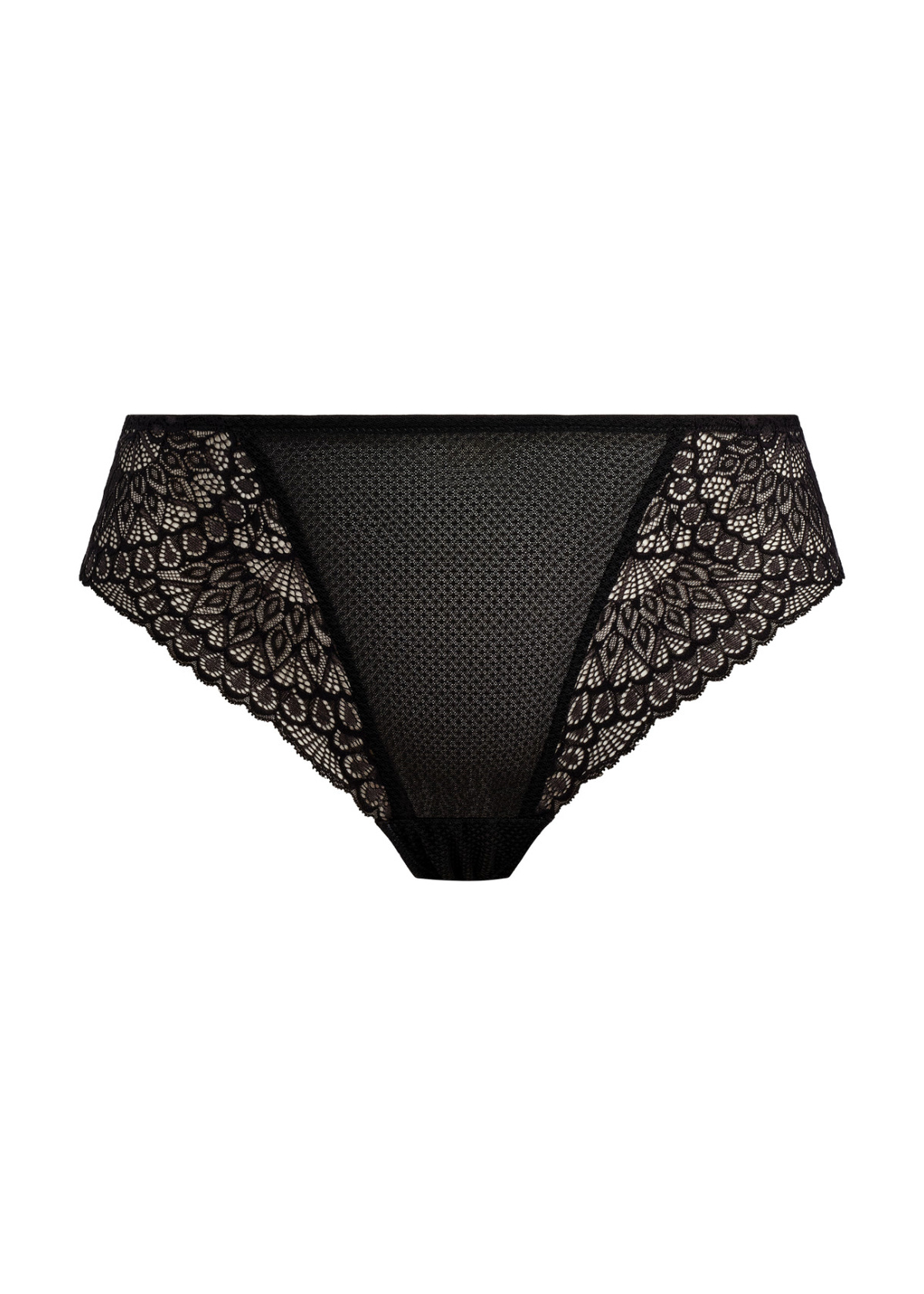 Elomi Tiernie Black Thong, sort