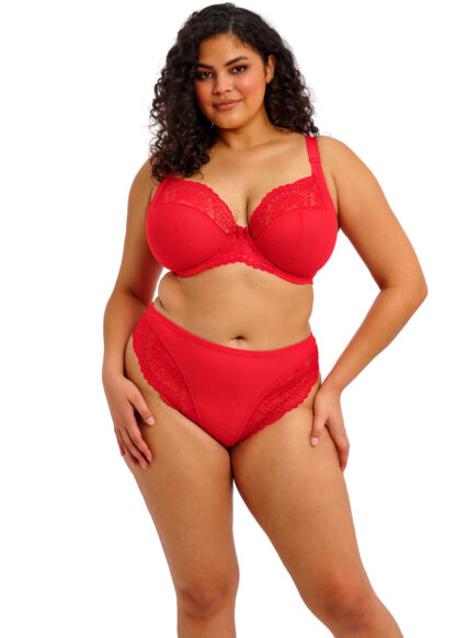 Elomi Tiernie Plunge Stretch BH med bøjle, rød - Billede 3