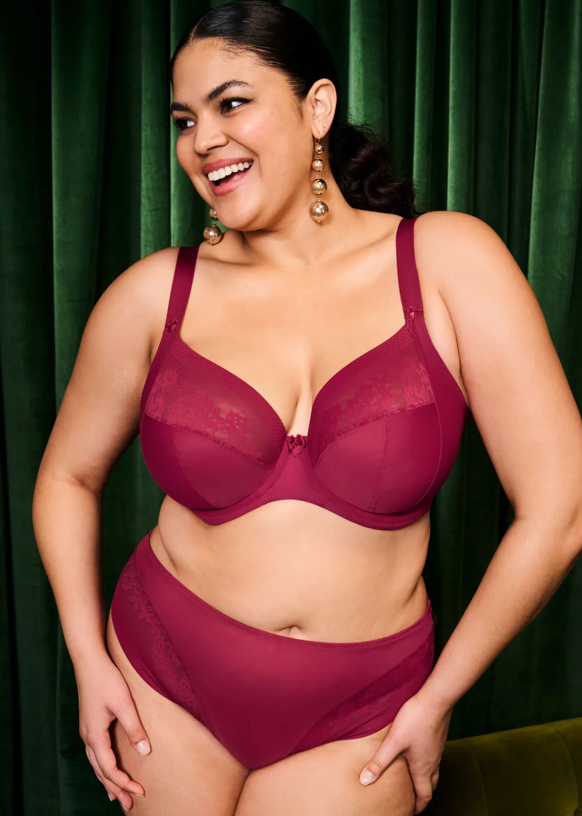 Elomi Nerina Plunge BH, Rouge - Billede 5
