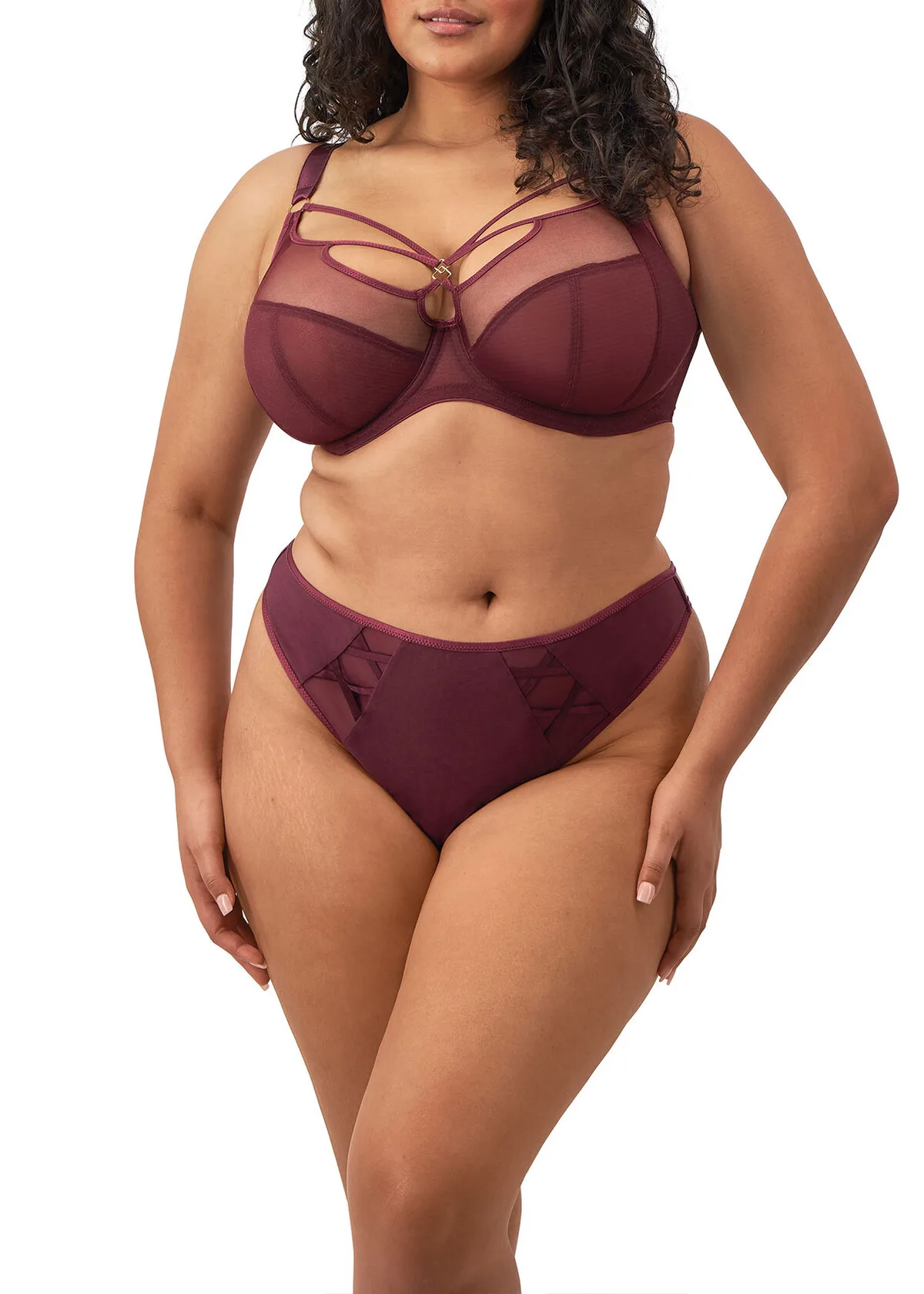 Elomi Sachi bøjle BH, Cabernet - Billede 3