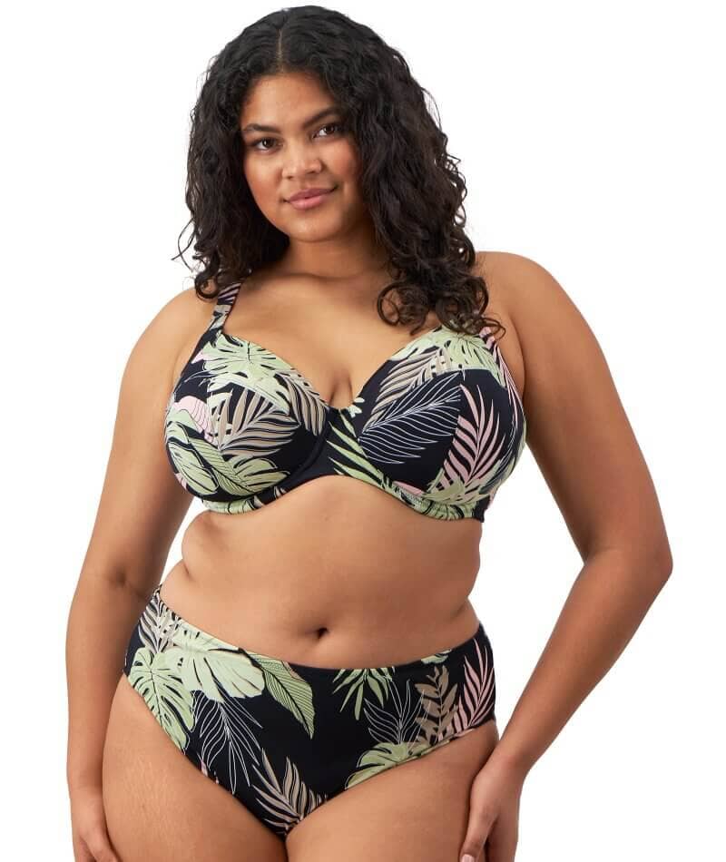 Elomi Swim Tropical Retreat Plunge Bikini Top med bøjle - Billede 4