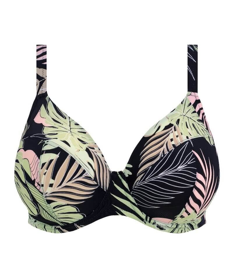 Elomi Swim Tropical Retreat Plunge Bikini Top med bøjle