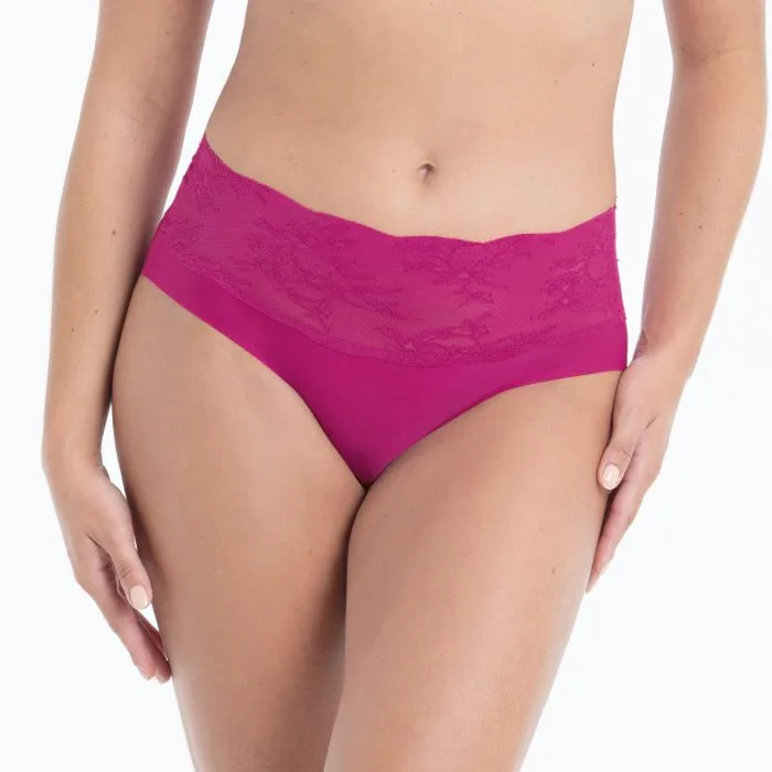 Anita Essential Lace højtaljet trusse, Candy Pink - Billede 2