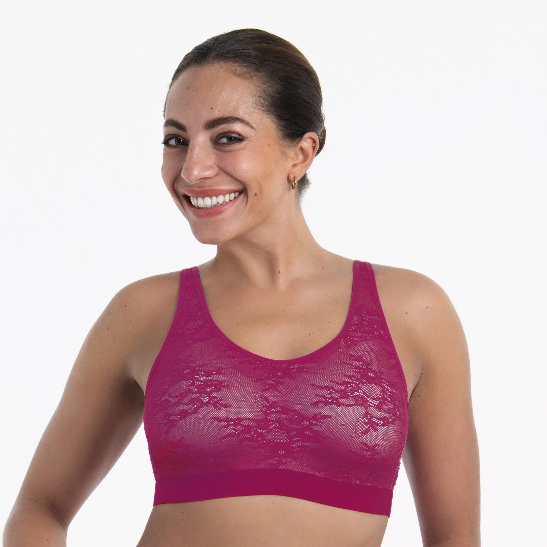 Anita Essential Lace Bralette, Candy Pink - Billede 2